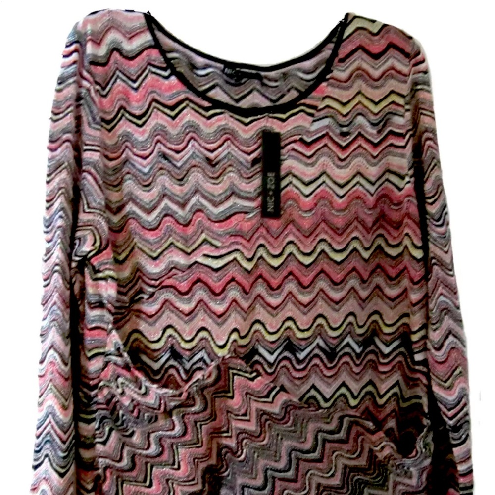 NWT  "NICK & ZOE" TUNIC LENGTH SCOOP NECK XL